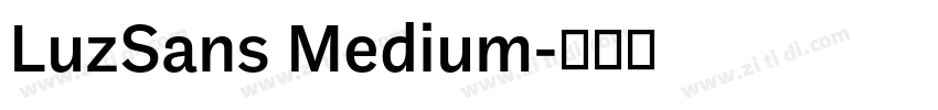 LuzSans Medium字体转换